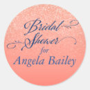 Search for coral bridal shower stickers Trendy