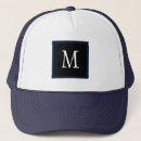Search for monogram initial hats Dad