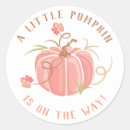 Search for little pumpkin baby shower stickers On the way