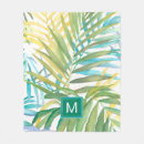 Search for green palm leaf blankets Watercolor
