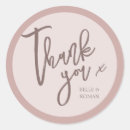Search for gold thank you wedding stickers Modern calligraphy