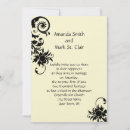 Search for black ivory wedding invitations Vintage