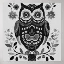 Search for animal black and white owl art Animals