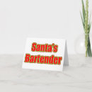Search for bartender christmas cards Santa claus