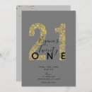 Search for chic 21st birthday invitations Minimalist