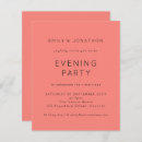Search for coral pink wedding invitations Simple