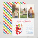 Search for elmo birthday invitations Rainbow