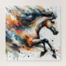 Search for running puzzles Wild horse