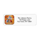 Search for red maple leaf return address labels Fall colours