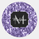 Search for glitter monogram stickers Purple