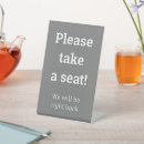 Search for take a seat signs Elegant