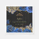 Search for blue and gold napkins Sweet 16