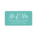 Search for thank you wedding return address labels Calligraphy