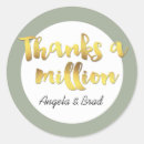 Search for gold foil wedding stickers Typography