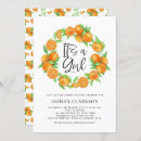 Search for summer baby girl shower invitations Watercolor