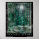 Search for moonlight on water posters Green