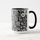Search for black leaf mugs Monochrome