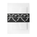 Search for band wedding invitations Black and white