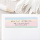 Search for pastel return address labels Watercolor