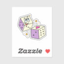 Search for lucky dice stickers Gamble