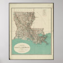 Search for louisiana state map posters Vintage