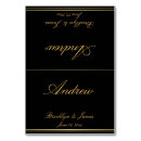 Search for black and gold table cards Elegant