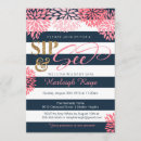Search for navy blue glitter invitations Floral