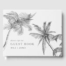 Search for tropical guest books Palm trees