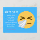 Search for allergies postcards Health