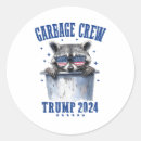 Search for garbage stickers President