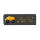 Search for dump truck return address labels Construction