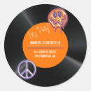 Search for vintage record stickers Music