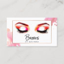 Search for eyebrow business cards Makeup artist