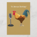 Search for rooster birthday invitations Funny