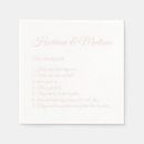 Search for blush pink wedding napkins Script