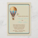 Search for hot air balloon wedding invitations Vintage