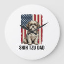 Search for shih tzu clocks Father'sday