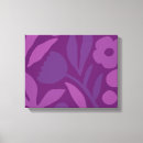 Search for purple flower canvas prints Girly