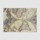Search for vintage world map tissue paper Retro