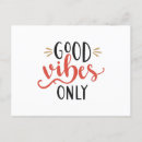 Search for good vibes postcards Text