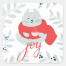 Search for merry christmas cat stickers Cute