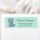 Search for tabby cat return address labels Grumpy
