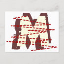 Search for monogram m postcards Alphabet