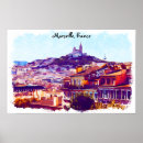 Search for marseille posters Watercolor