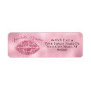 Search for lip print return address labels Glitter