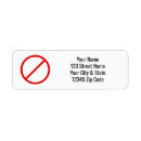 Search for signs return address labels Warning