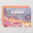 Search for let them eat cake invitations Elegant