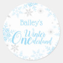 Search for silver blue stickers Winter onederland
