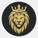 Search for gold crown stickers Lion