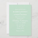 Search for mint green white invitations Typography